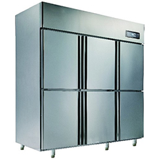 六门立式冰箱